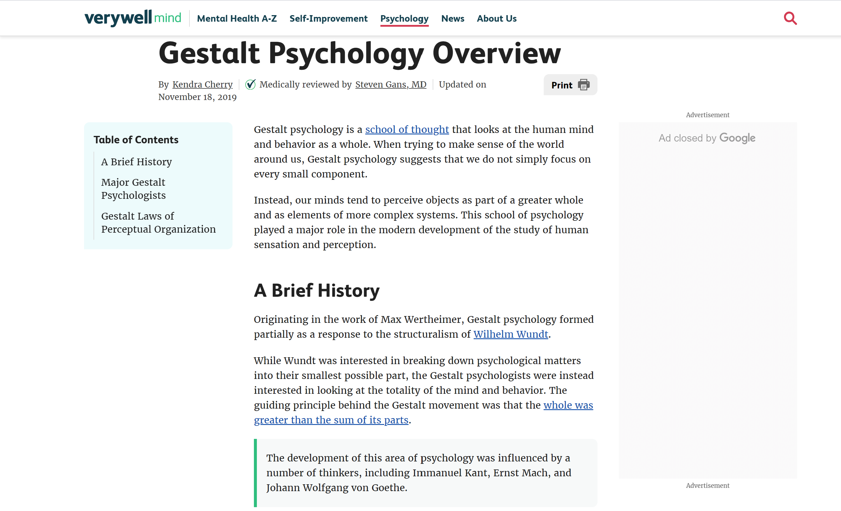 Gestalt Psychology