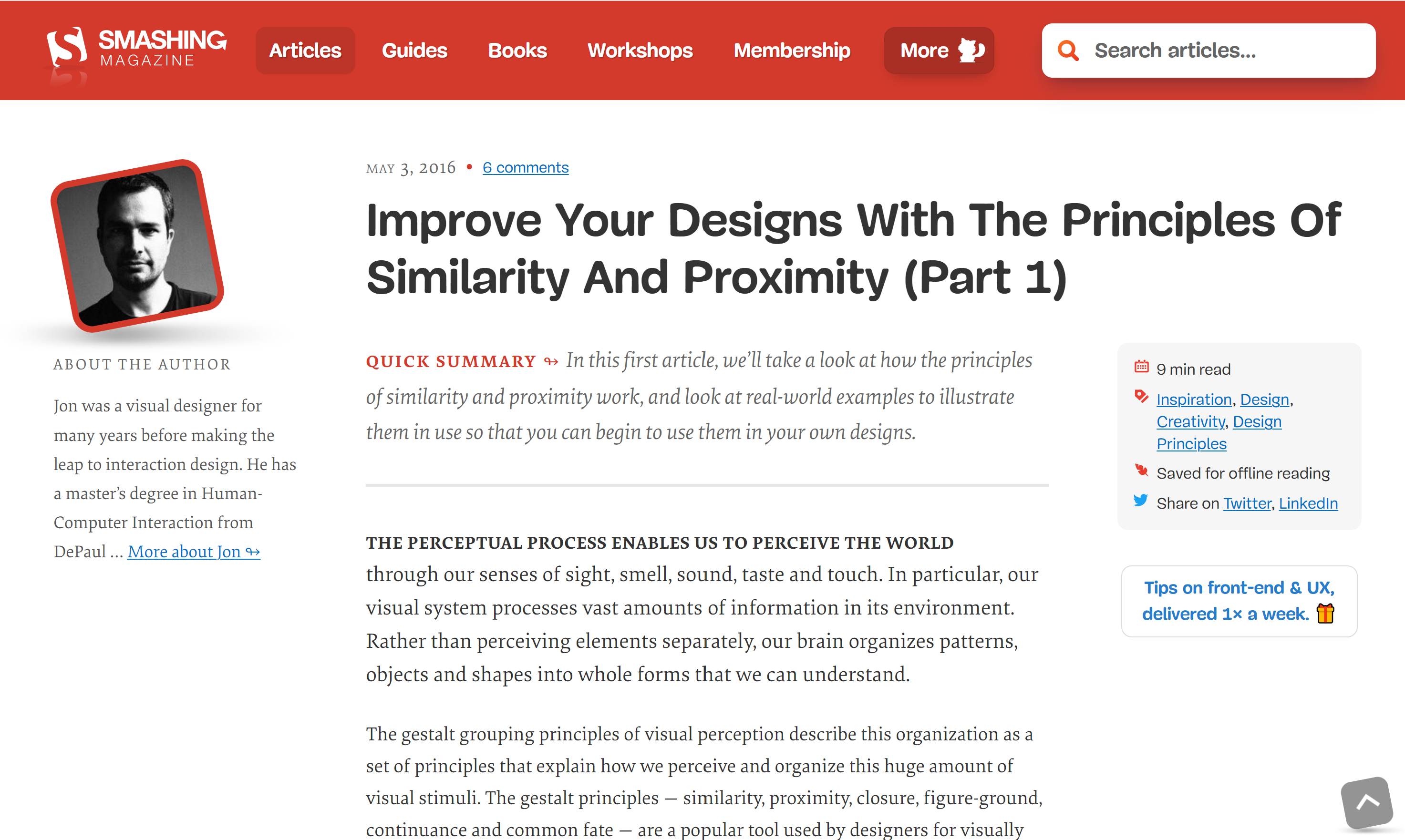 Similarity and Proximity